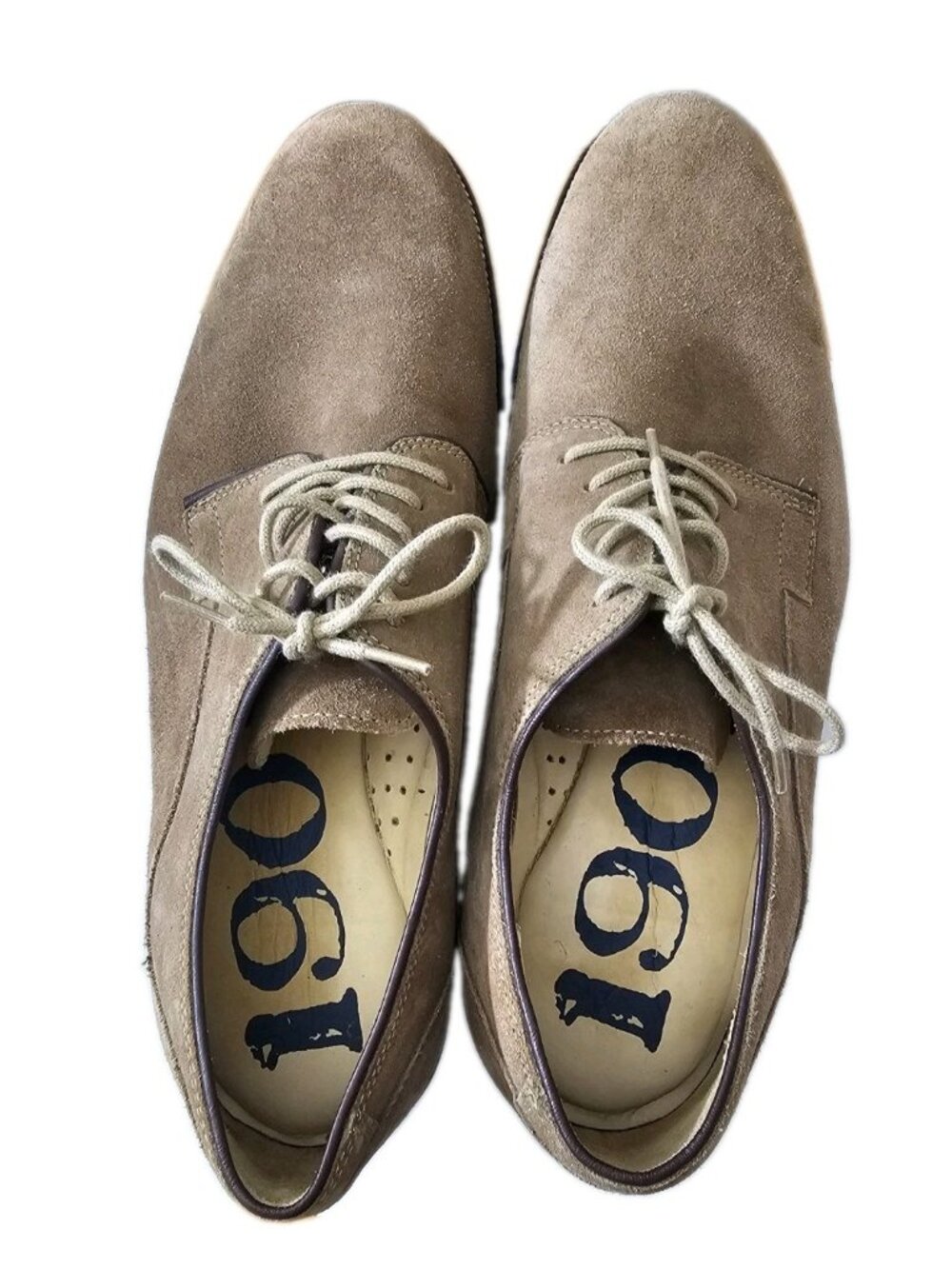 1901 Nordstrom Mens SZ 13 Brown Suede Plain Toe Derby Shoes made Brazil M019611 - Picture 4 of 12